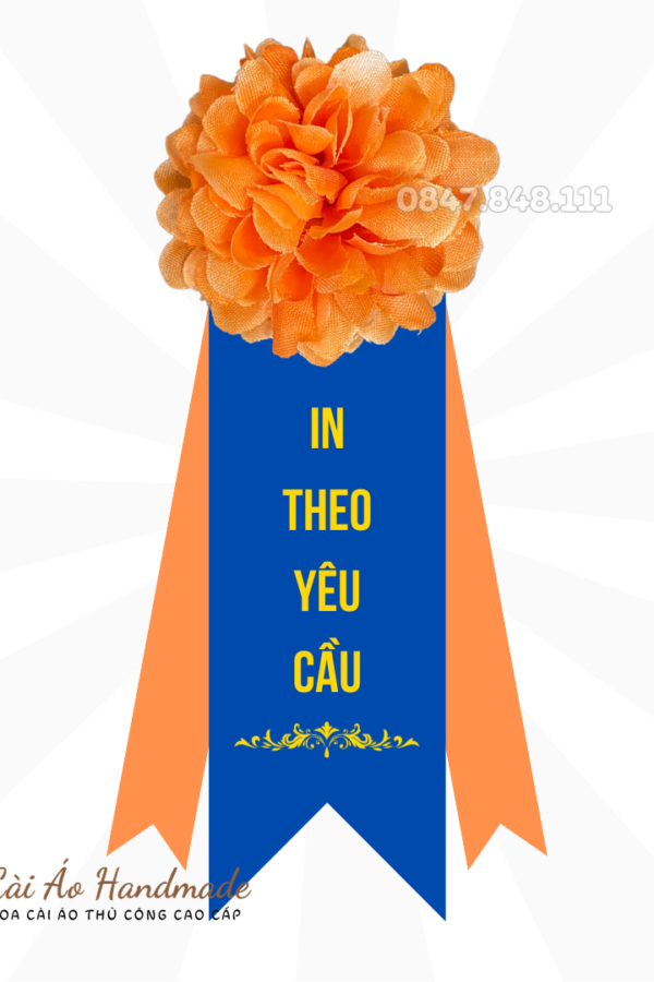 Mẫu hoa cài áo đại biểu đẹp