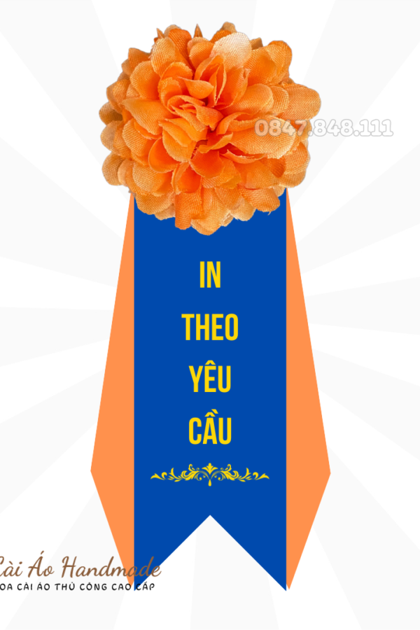 Mẫu hoa cài áo đại biểu đẹp