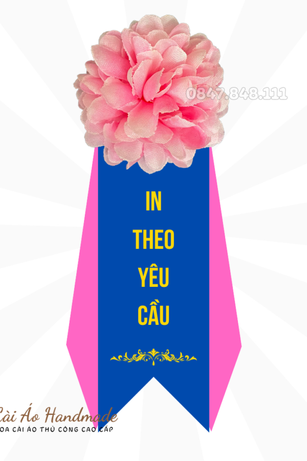 Hoa cài ngực áo đại biểu