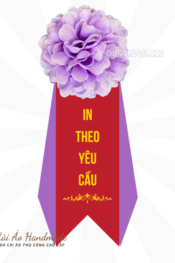 Hoa cài áo sự kiện in theo yêu cầu