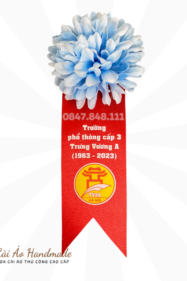 Hoa cài áo đại biểu số lượng lớn in theo yêu cầu
