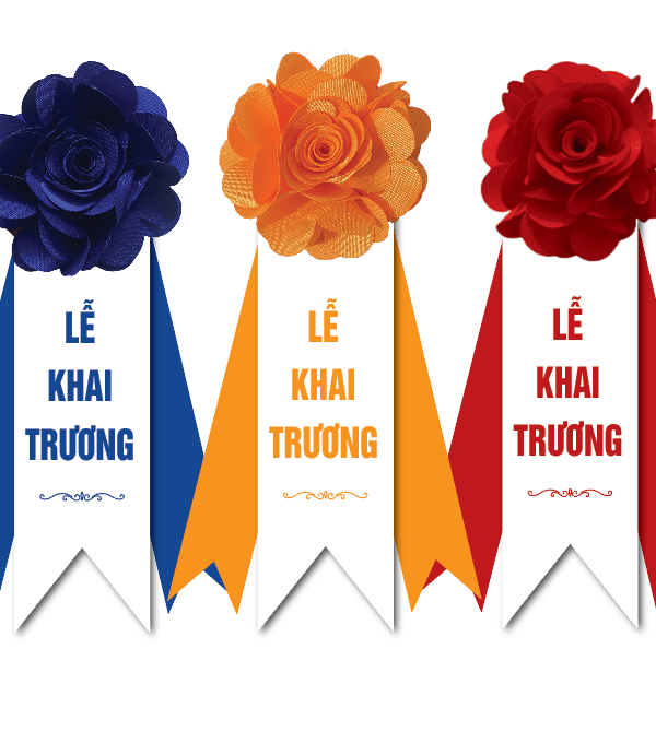 Hoa cài áo Khai Trương