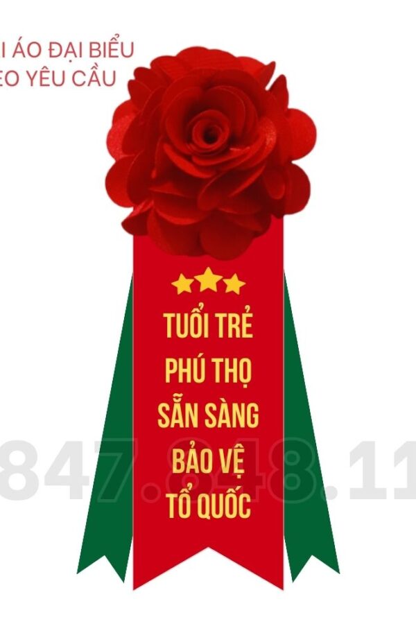 Hoa cài áo lễ xuất quân nhập ngũ