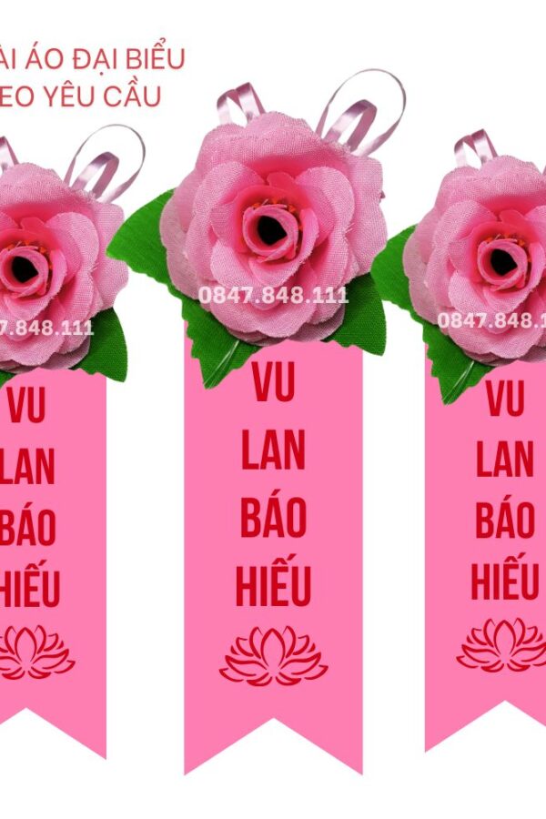 Hoa Cài Áo Vu Lan hồng