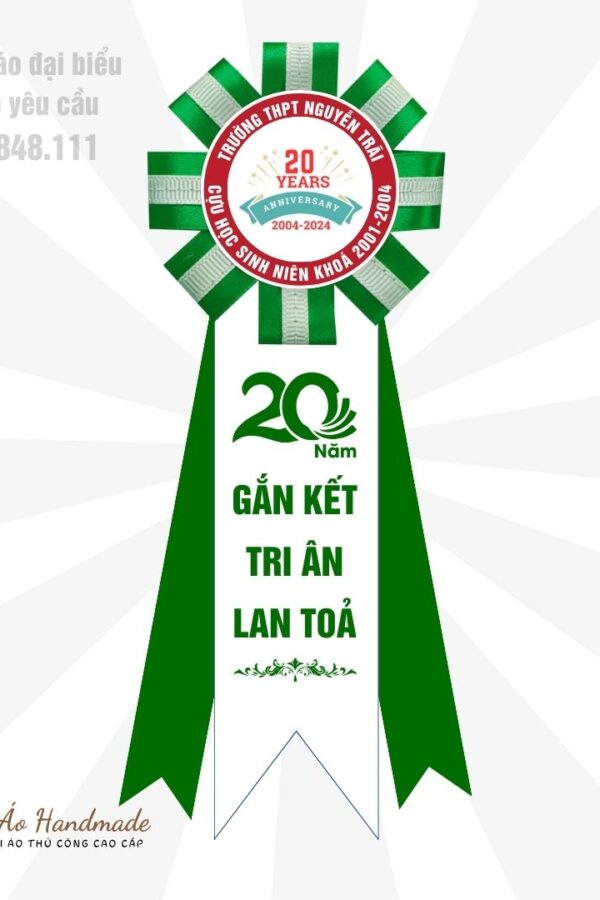 Hoa Cài Ngực Áo 20 Năm Gắn Kết Tri Ân