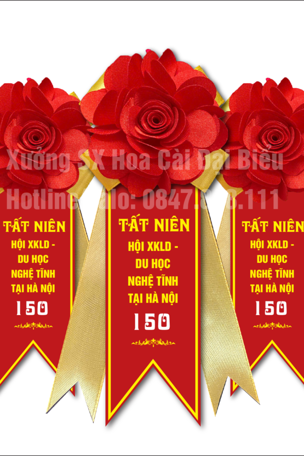 Hoa cài áo tổng kết cuối năm