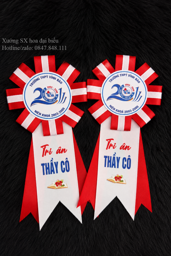 Hoa Cài Áo Tri Ân Thầy Cô